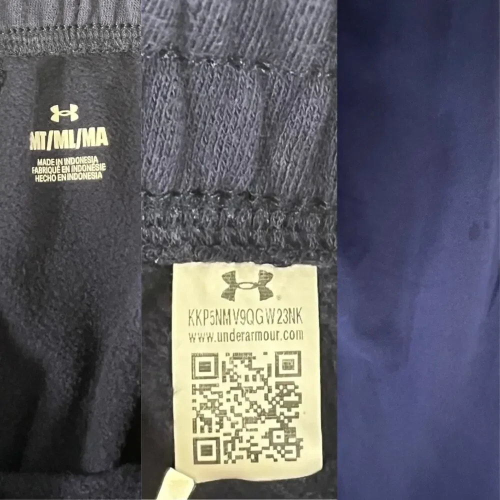 Under Armour Navy Blue Athletic Sweatpants Size M